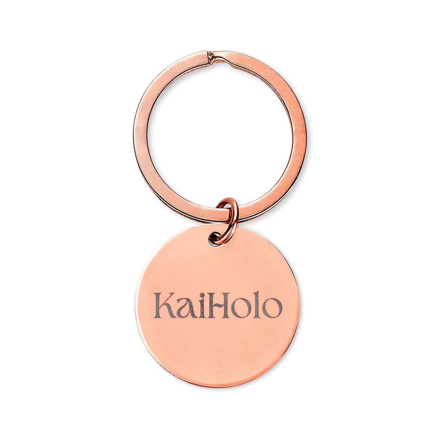 Engraved Sailboat Stainless Steel Round Keychain — Personalized Nautical Gift
