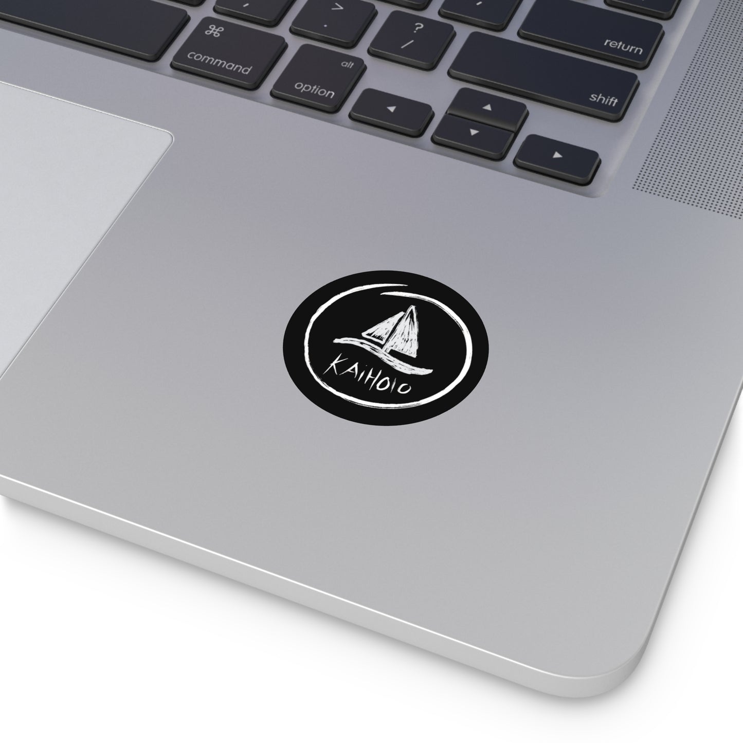 Sailboat Chalkboard Round Vinyl Sticker – "Kaiholo" Nautical Decal